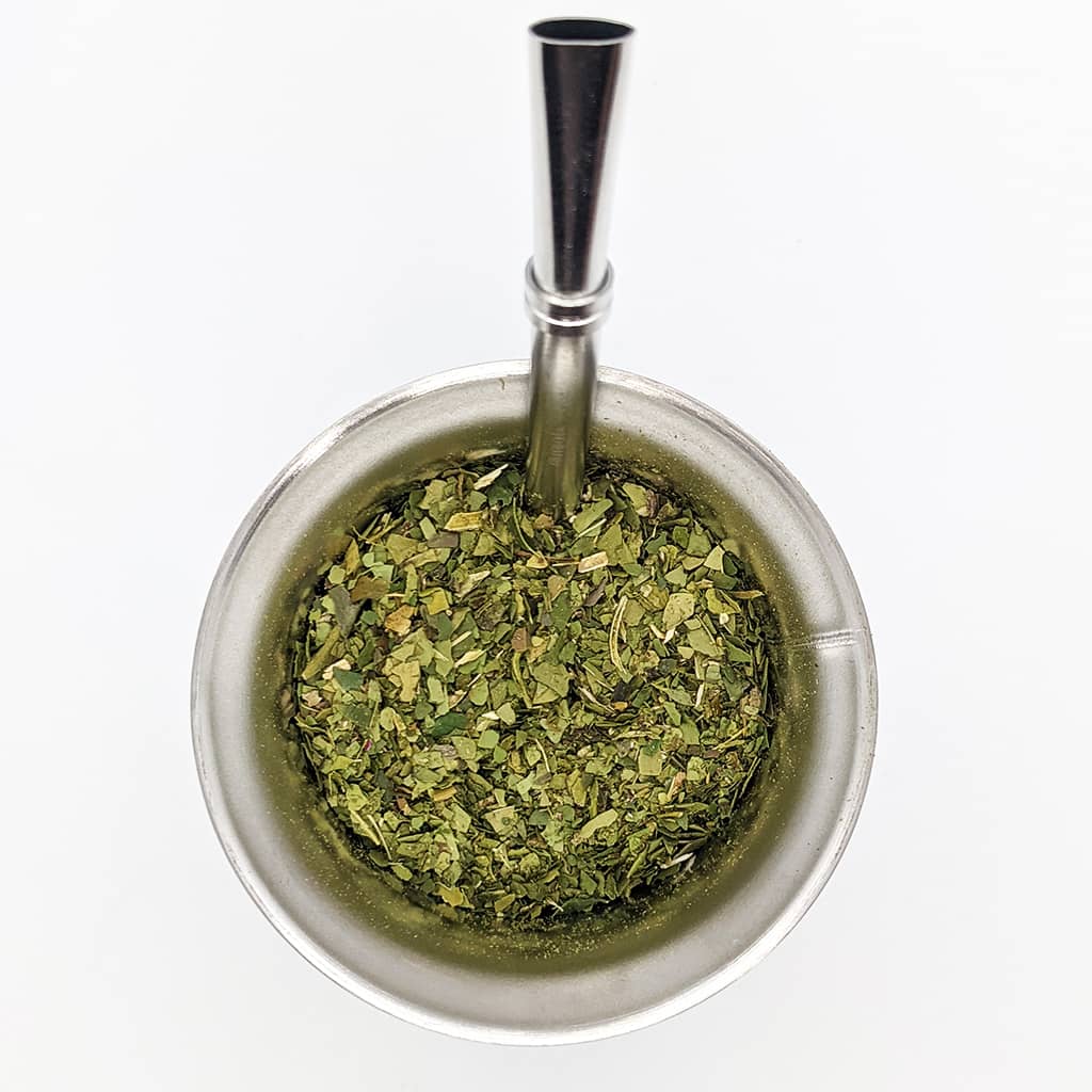 Calebasse maté inox brossé + bombilla